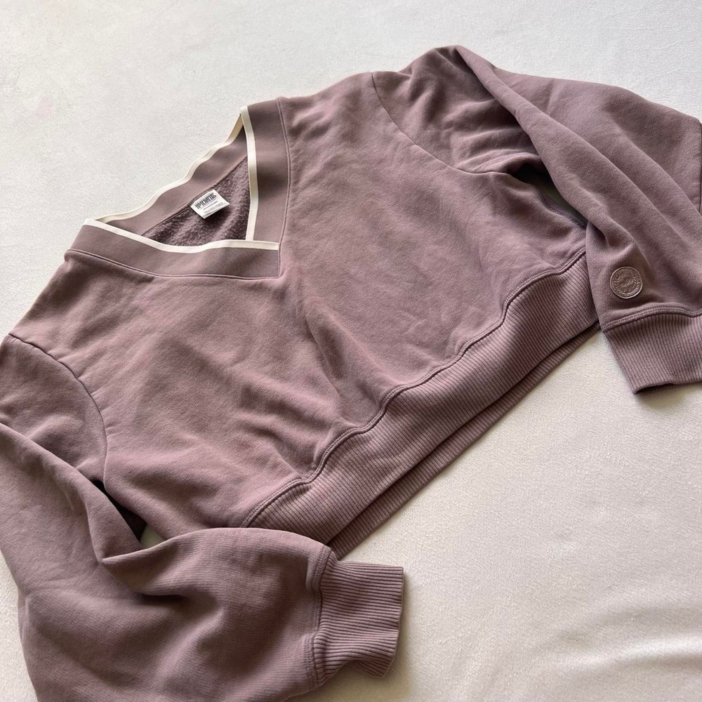 Victoria's Secret PINK Cropped Sweatshort Mauve mauve / dusty purple cream